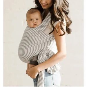 Solly wrap grey white striped